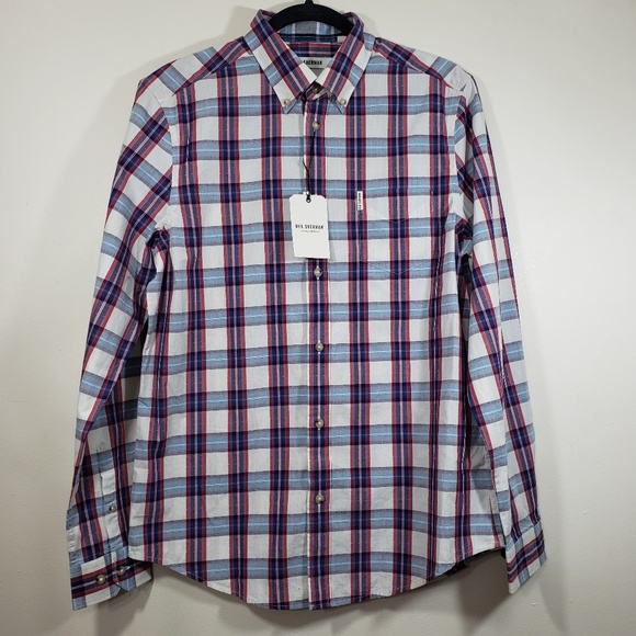 Ben Sherman Other - NWT Ben Sherman Textured Plaid Button Down America